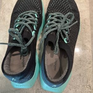 Allbirds Charcoal and Aqua Runners (Used)
